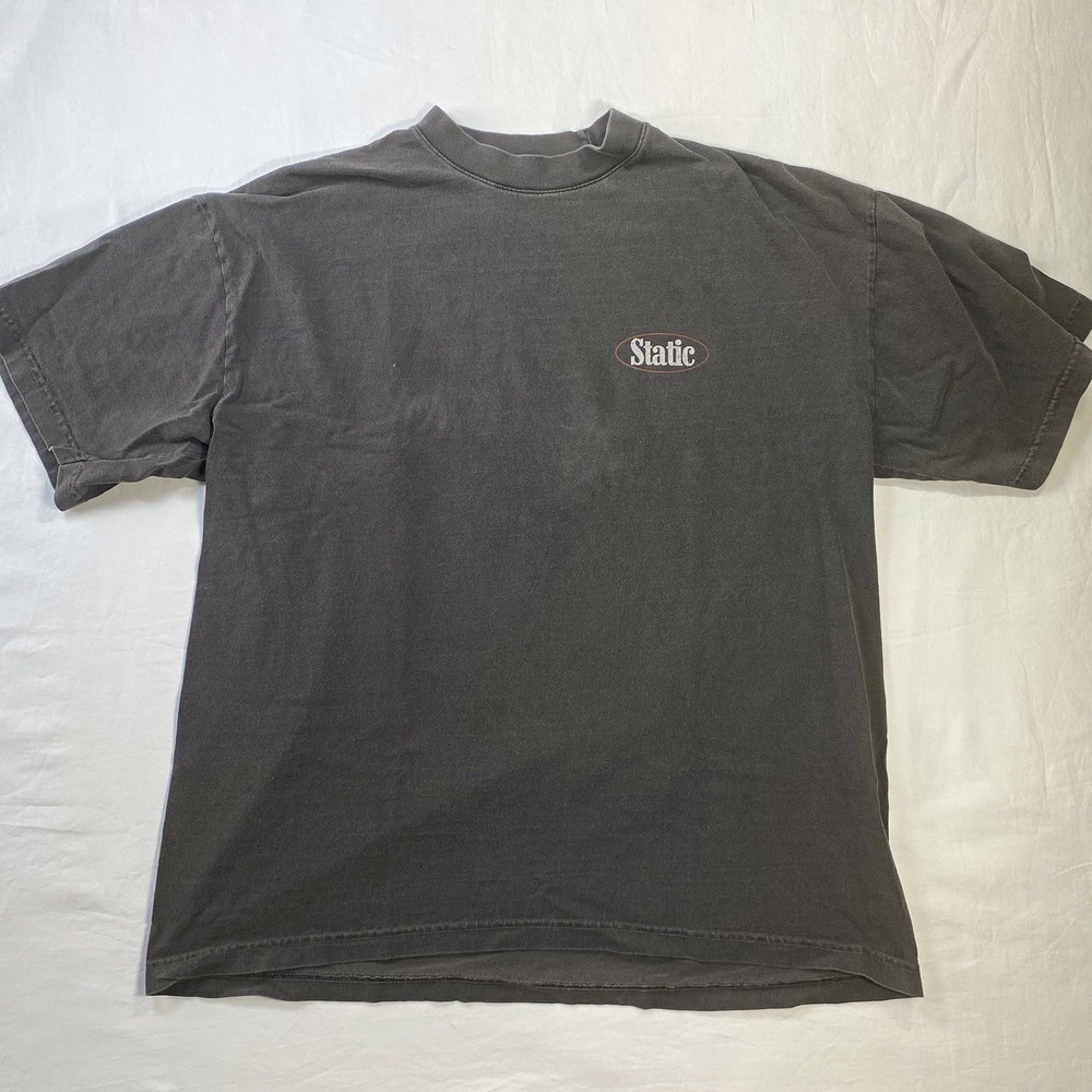 Static Men's "I Need A Cigarette" Graphic Gray Crew Neck T-Shirt Size L